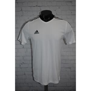 Adidas Gym Shirt Jersey Mens Size Medium Soccer PrimeGreen Polyester Performance